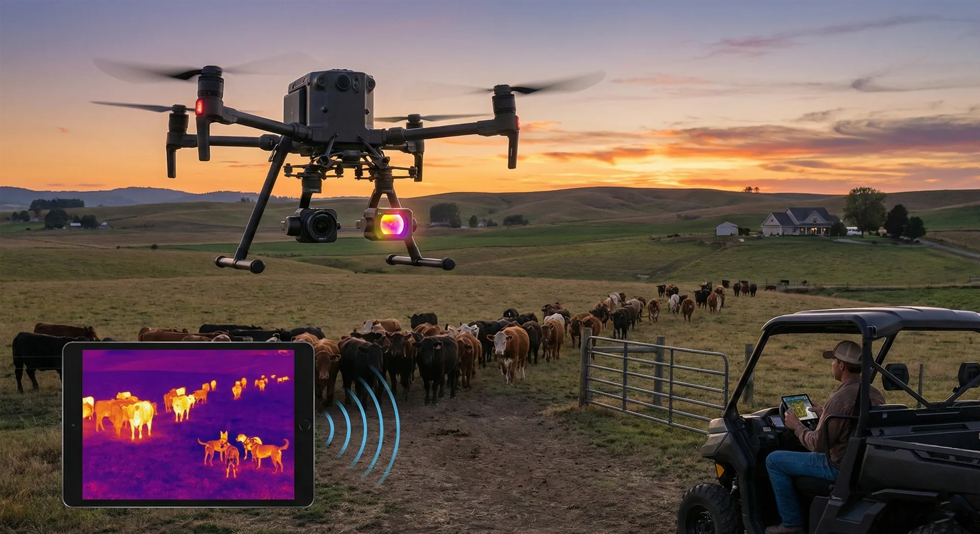 Farmers – Lost stock locating – Irrigation water leaks – Mustering